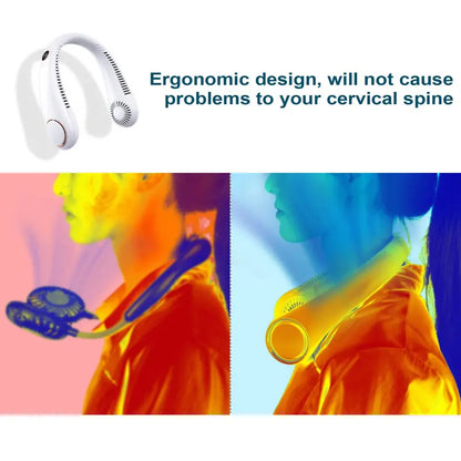 Happyep® Portable Neck Fan, Bladeless Wearable Personal Fan