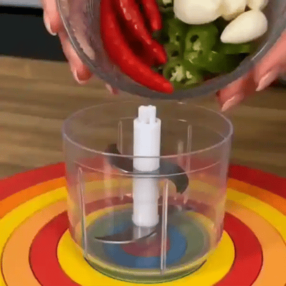 Ocean Blue - Mini Electric Food Chopper