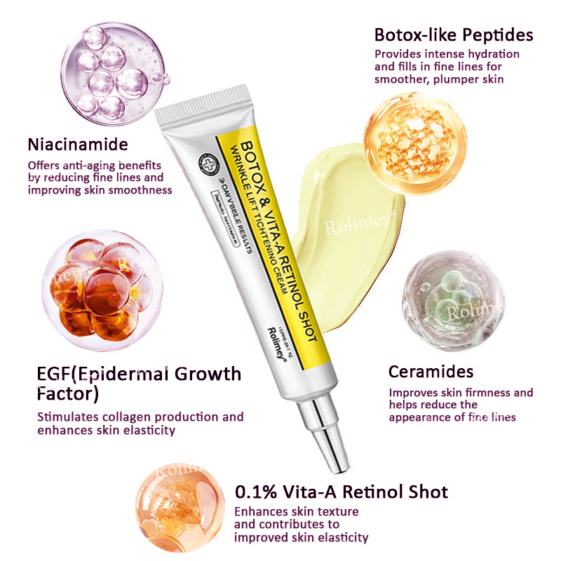 Rolimey® Botox & Vita A Retinol Shot Tightening Cream⬆️