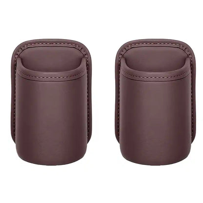🚗 Universal Leather Car Door Cup Holder & Storage Caddy ☕📱✨ (JG)