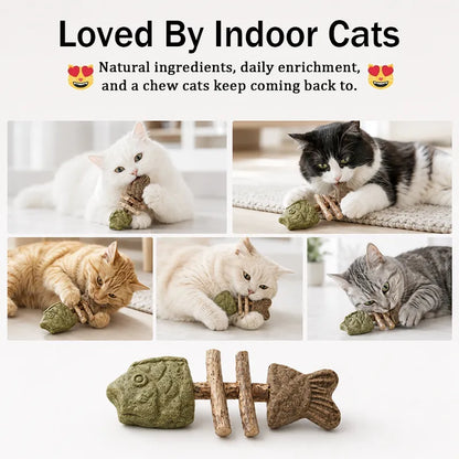 Happyep Official |🔥Day Sale 50% OFF🐾-Miracle Cat Dental Chew (100% Natural) - Cleans Teeth & Calms