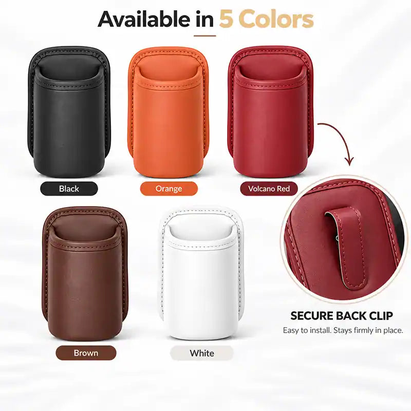 🚗 Universal Leather Car Door Cup Holder & Storage Caddy ☕📱✨ (JG)
