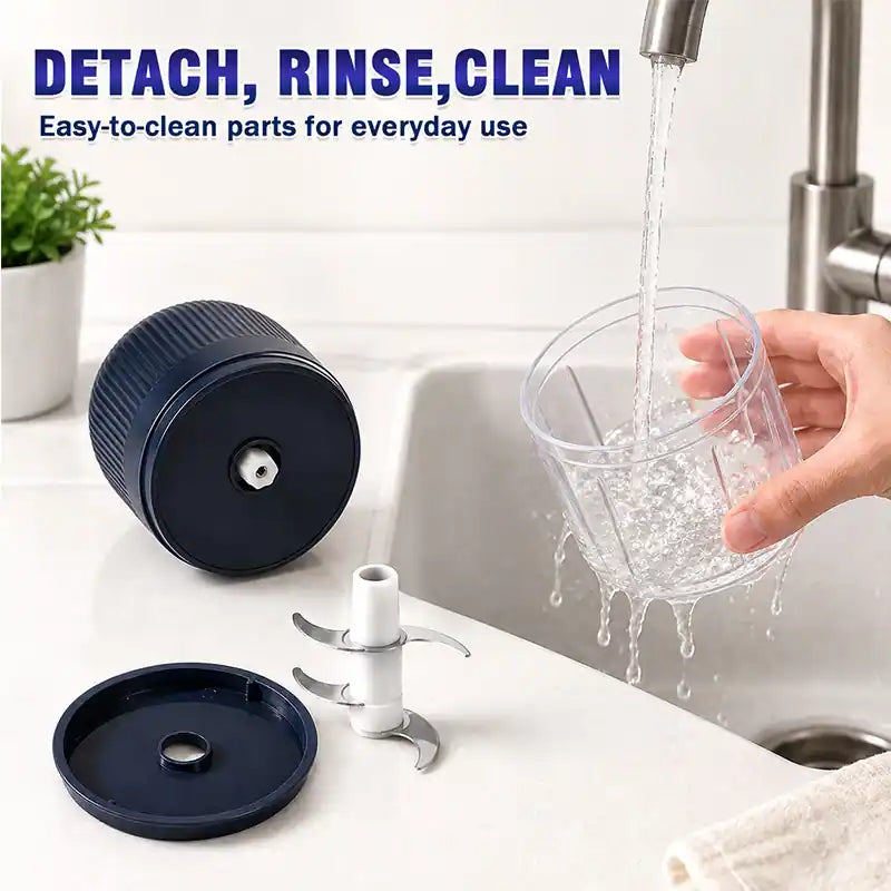💕Hot sale 50% OFF⚡1-Touch Mini Electric Food Shredder — Portable USB Garlic & Meat Chopper ⚡🧄 (JG)