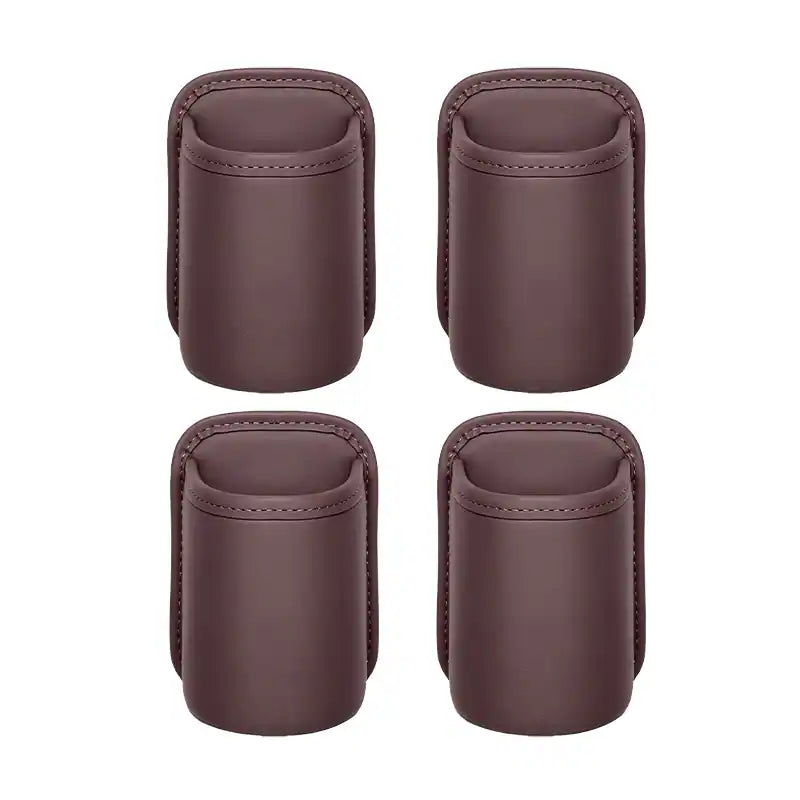 🔥4 Pcs: Only $9.48/ea Today Only🚗Ultra-Durable Premium Leather Car Door Cup Holder & Storage Caddy 🚗☕