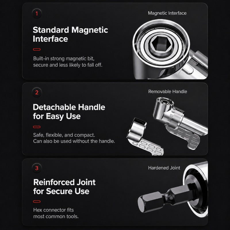 🔧105° Angle Adapter & Flexible Drill Extension Set — LAST DAY: GET 10 BITS FREE🪛 (JG)