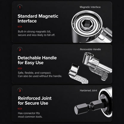 🔧105° Angle Adapter & Flexible Drill Extension Set — LAST DAY: GET 10 BITS FREE🪛 (JG)