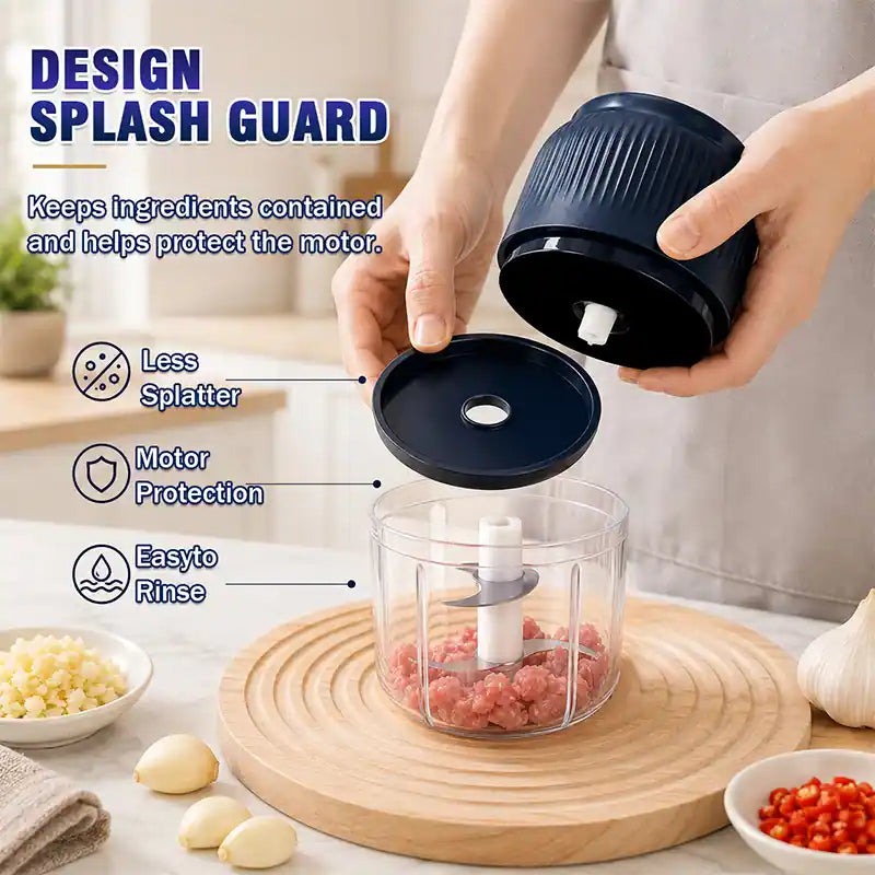 💕Hot sale 50% OFF⚡1-Touch Mini Electric Food Shredder — Portable USB Garlic & Meat Chopper ⚡🧄 (JG)