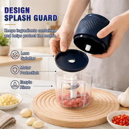 💕Hot sale 50% OFF⚡1-Touch Mini Electric Food Shredder — Portable USB Garlic & Meat Chopper ⚡🧄 (JG)