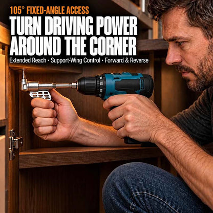 🔧105° Angle Adapter & Flexible Drill Extension Set — LAST DAY: GET 10 BITS FREE🪛 (JG)