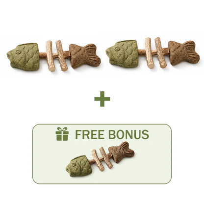 Happyep Official |🔥Day Sale 50% OFF🐾-Miracle Cat Dental Chew (100% Natural) - Cleans Teeth & Calms