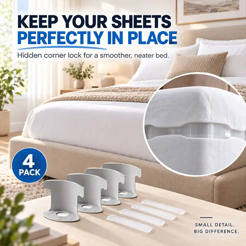 🔥Free Shipping Today Only⏰ "Set & Forget" Bed Sheet Grippers (JG)