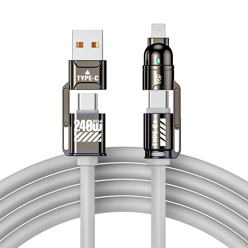 🔥 4-in-1 USB Charging Cable mFish fast charging 240W🔥