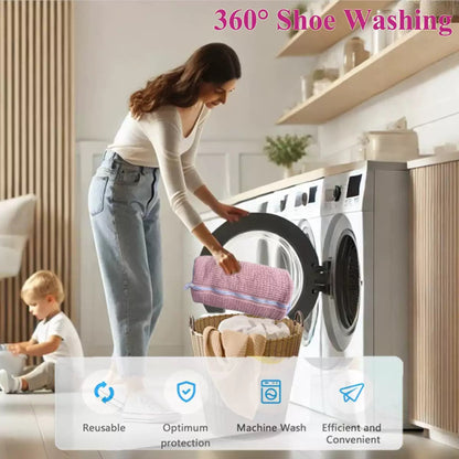 Last Day Sale 50% off🔥Shoe Washing Machine Bag – Durable Laundry Protector for Sneakers