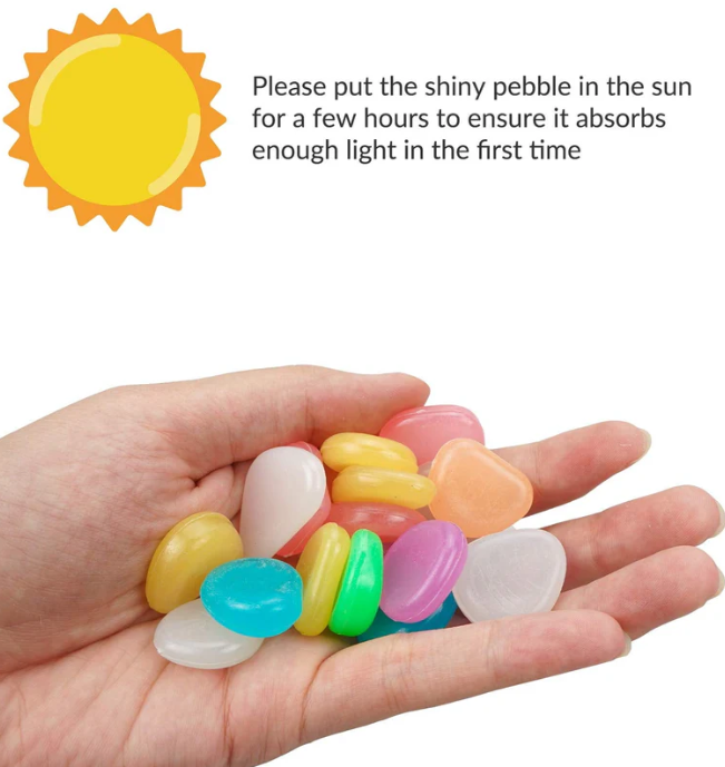 🎁 Limited Time Deal – Mixed Color Glow Luminous Stones ✨🔥