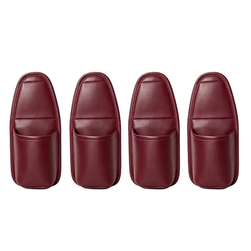 🔥4 Pcs: Only $9.48/ea Today Only🚗Ultra-Durable Premium Leather Car Door Cup Holder & Storage Caddy 🚗☕