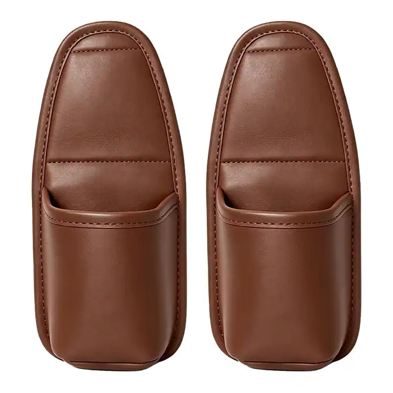 🔥4 Pcs: Only $9.48/ea Today Only🚗Ultra-Durable Premium Leather Car Door Cup Holder & Storage Caddy 🚗☕