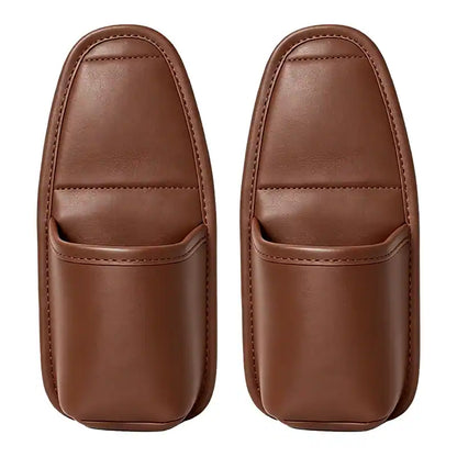 🔥4 Pcs: Only $9.48/ea Today Only🚗Ultra-Durable Premium Leather Car Door Cup Holder & Storage Caddy 🚗☕
