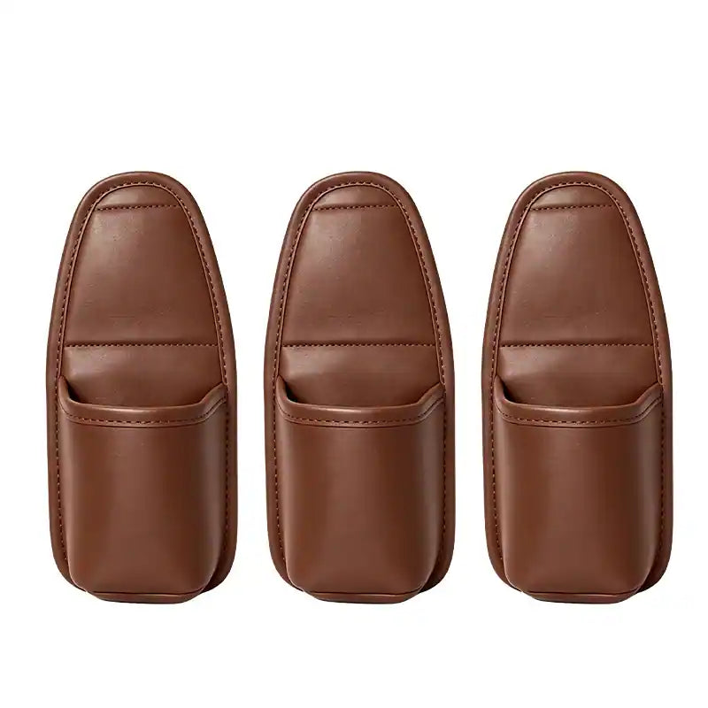 🔥4 Pcs: Only $9.48/ea Today Only🚗Ultra-Durable Premium Leather Car Door Cup Holder & Storage Caddy 🚗☕