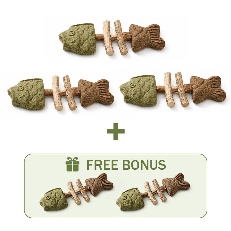 Happyep Official |🔥Day Sale 50% OFF🐾-Miracle Cat Dental Chew (100% Natural) - Cleans Teeth & Calms