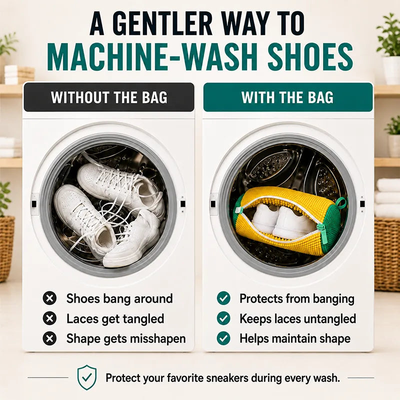 Happyep Official | Last Day Sale 50% off🔥Shoe Washing Machine Bag – Durable Laundry Protector for Sneakers