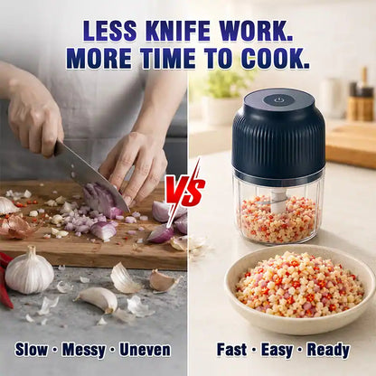 💕Hot sale 50% OFF⚡1-Touch Mini Electric Food Shredder — Portable USB Garlic & Meat Chopper ⚡🧄 (JG)