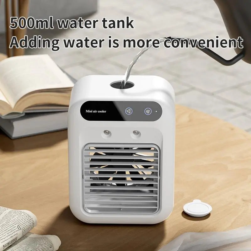 ⭐Cordless Personal Air Cooler - Instant Cooling Mist for Office & Home