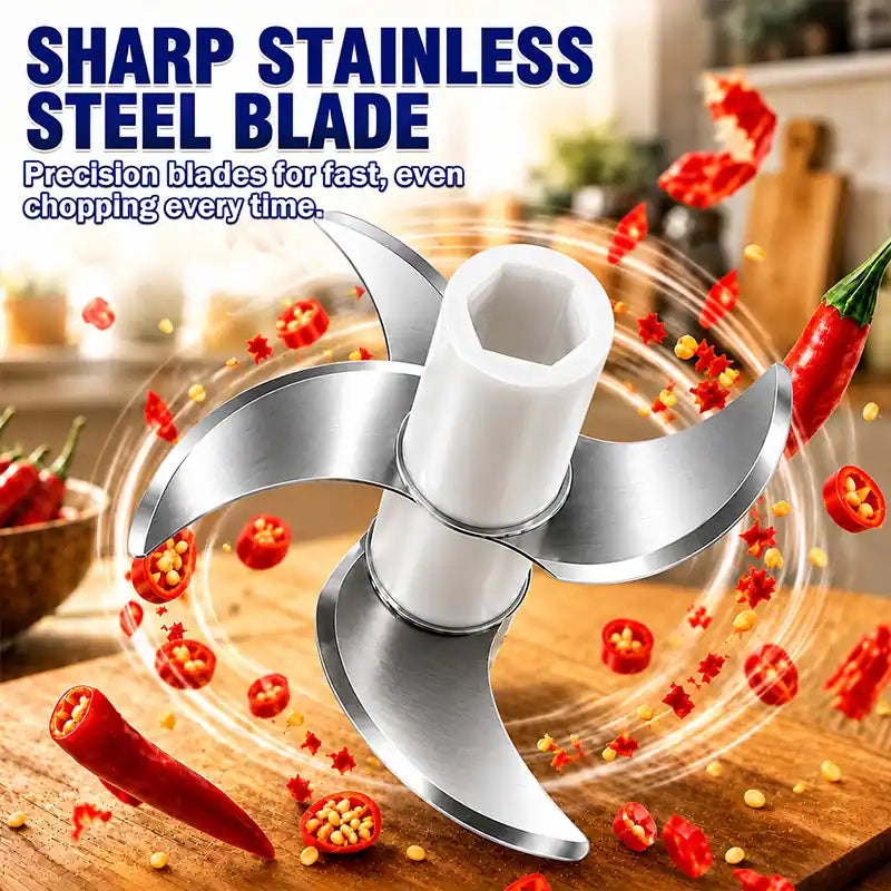 💕Hot sale 50% OFF⚡1-Touch Mini Electric Food Shredder — Portable USB Garlic & Meat Chopper ⚡🧄 (JG)