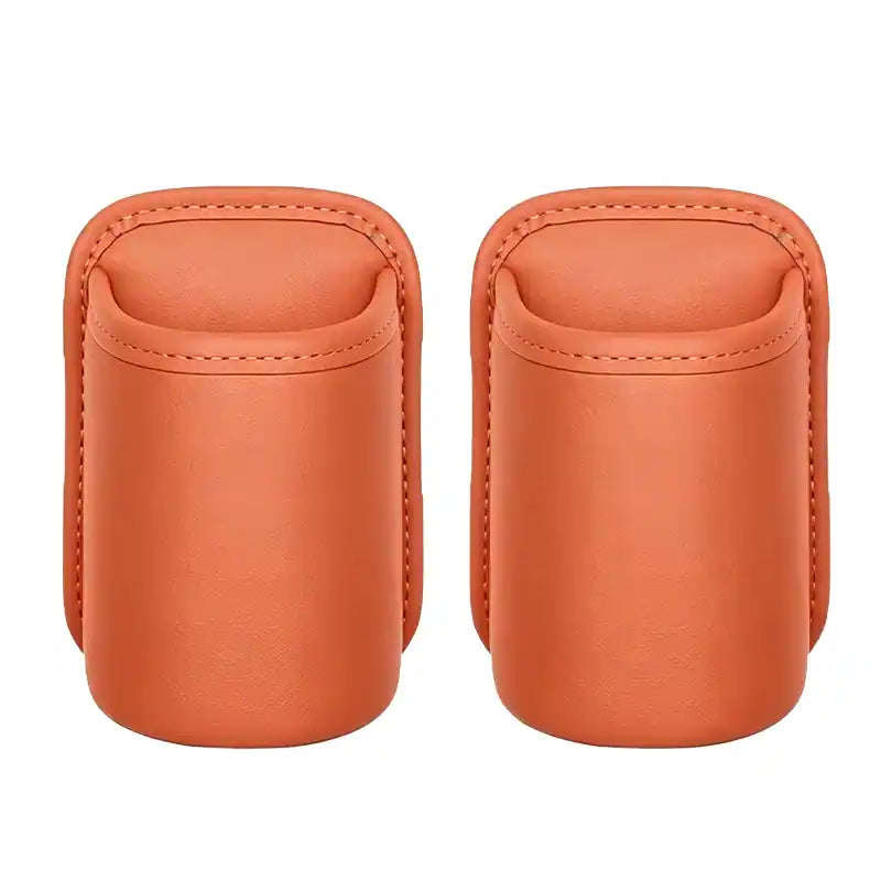 🔥4 Pcs: Only $9.48/ea Today Only🚗Ultra-Durable Premium Leather Car Door Cup Holder & Storage Caddy 🚗☕