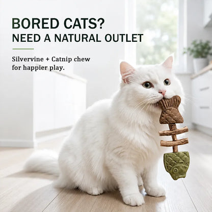 Happyep Official |🔥Day Sale 50% OFF🐾-Miracle Cat Dental Chew (100% Natural) - Cleans Teeth & Calms
