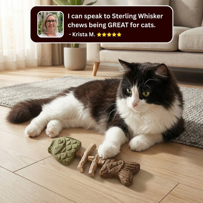🔥Day Sale 50% OFF🐾-Miracle Cat Dental Chew (100% Natural) - Cleans Teeth & Calms
