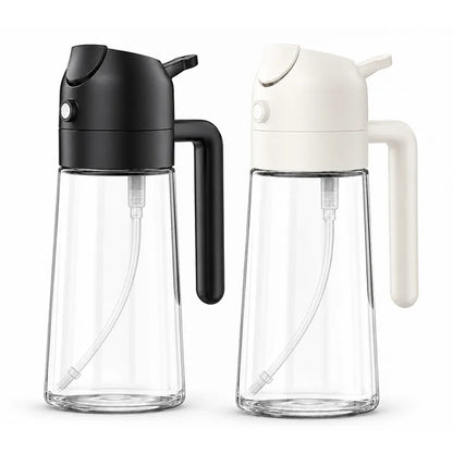 All-in-One Spray & Pour Dispenser — Store Oil, Vinegar & Soy Sauce Effortlessly! 🥗✨