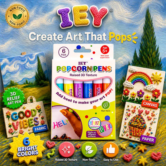 Save 50% by ordering today丨IEY® Magic 3D Popcorn Pens 🪄 Watch Their Drawings POP! (The Perfect Screen-Free Gift)