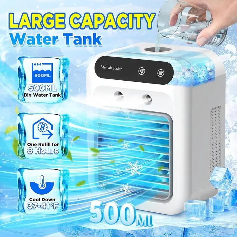Happyep® Cordless Personal Air Cooler - Instant Cooling Mist for Office & Home