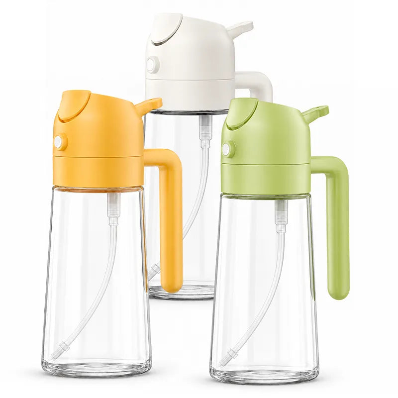All-in-One Spray & Pour Dispenser — Store Oil, Vinegar & Soy Sauce Effortlessly! 🥗✨