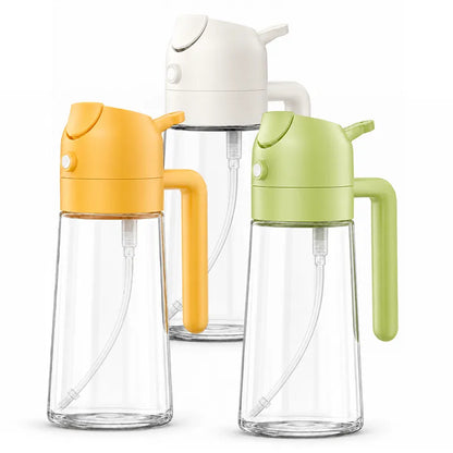 All-in-One Spray & Pour Dispenser — Store Oil, Vinegar & Soy Sauce Effortlessly! 🥗✨