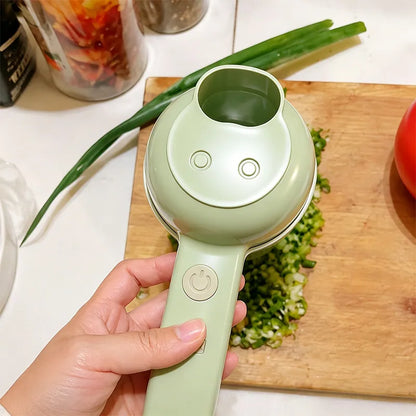 🔥 [50% OFF TODAY] 5-in-1 Handheld Electric Vegetable Cutter & Slicer Set (With Cleaning Brush) ⚡🥦 (JG)