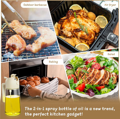 All-in-One Spray & Pour Dispenser — Store Oil, Vinegar & Soy Sauce Effortlessly! 🥗✨