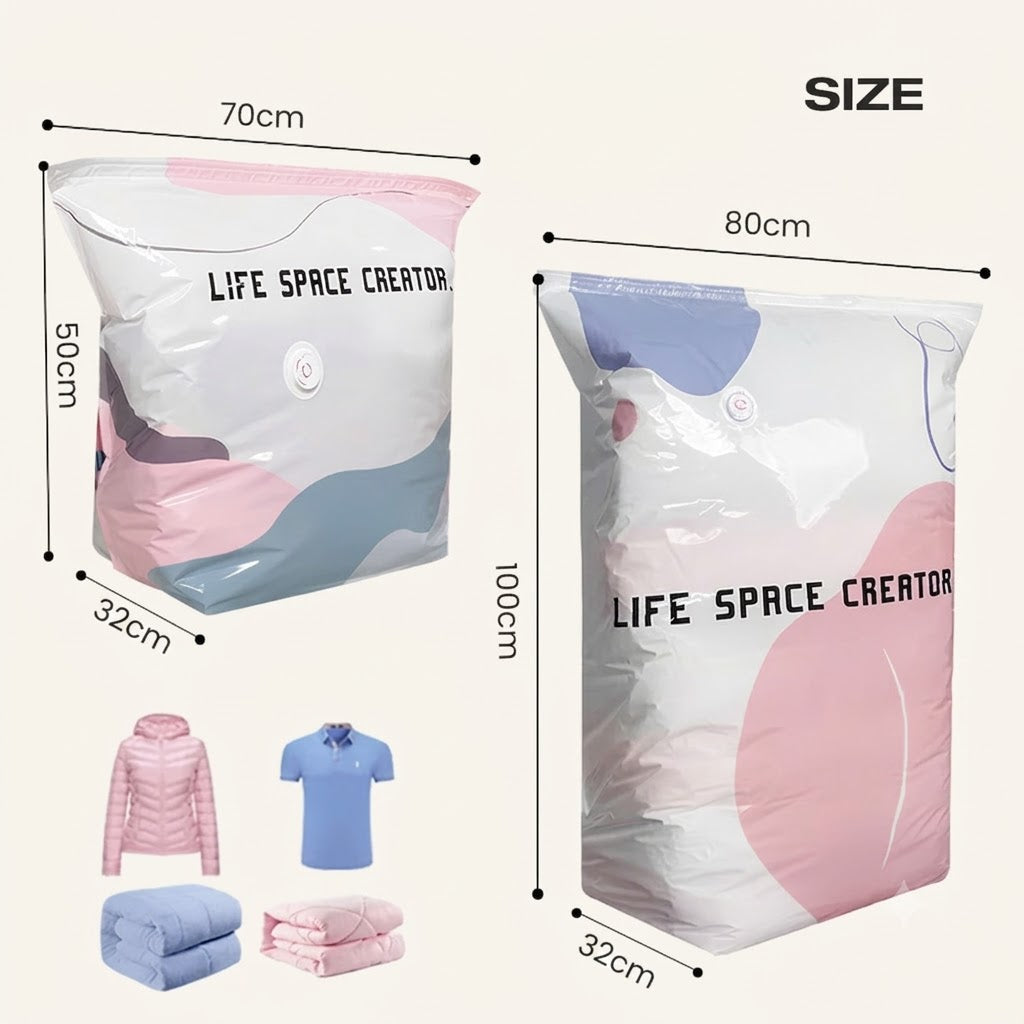 Happyep®📦 Large-Capacity Vacuum Bags – No Pump Needed! 💨✨