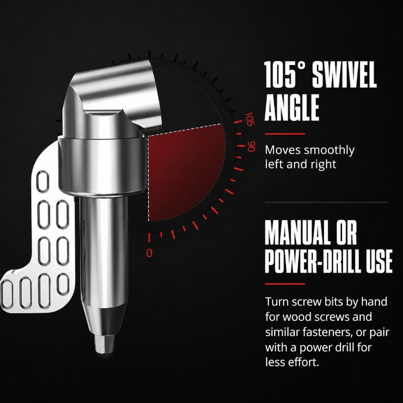 🔧105° Angle Adapter & Flexible Drill Extension Set — LAST DAY: GET 10 BITS FREE🪛 (JG)