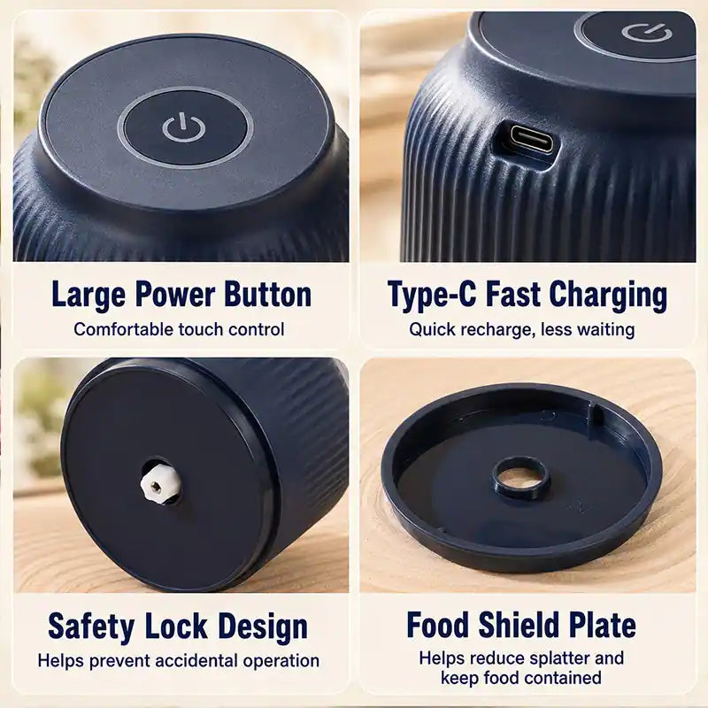 💕Hot sale 50% OFF⚡1-Touch Mini Electric Food Shredder — Portable USB Garlic & Meat Chopper ⚡🧄 (JG)