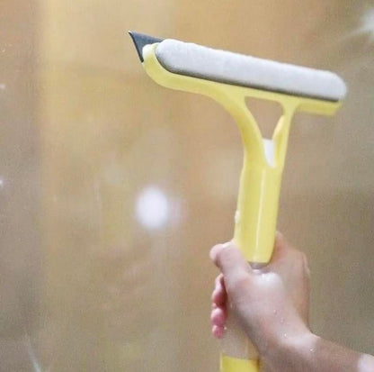 3-in-1 Window Cleaner: Spray + Scrub + Squeegee for Home & Car✨🔥