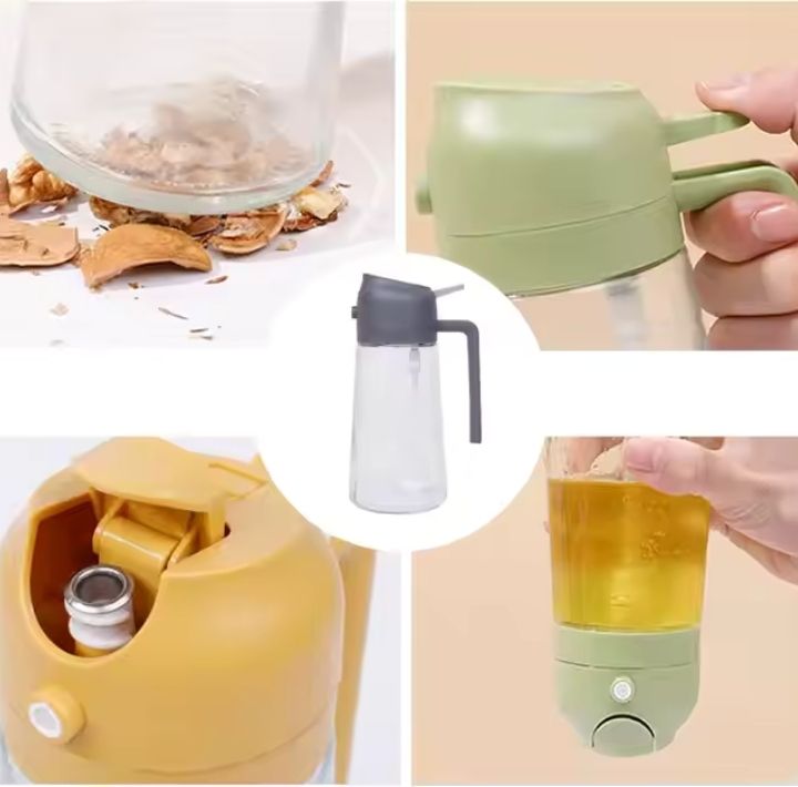 All-in-One Spray & Pour Dispenser — Store Oil, Vinegar & Soy Sauce Effortlessly! 🥗✨