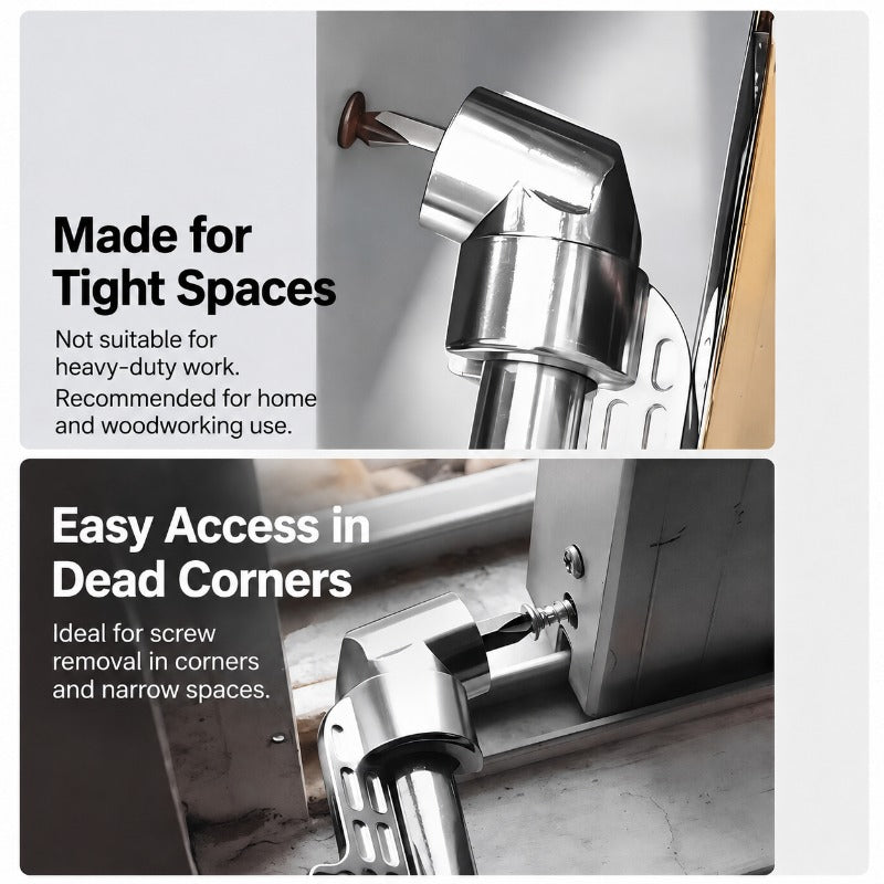🔧105° Angle Adapter & Flexible Drill Extension Set — LAST DAY: GET 10 BITS FREE🪛