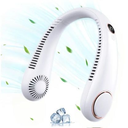 ⭐Portable Neck Fan, Bladeless Wearable Personal Fan, Hands-Free Cooling for Outdoor & Office (upsell)