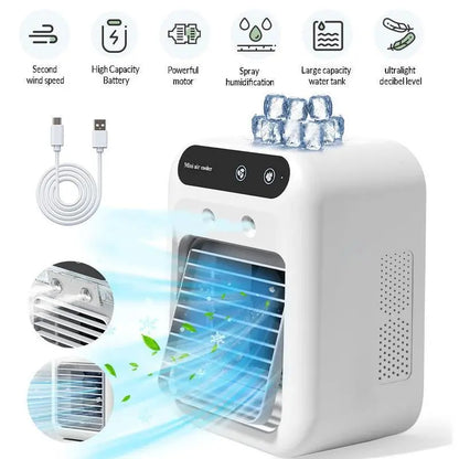 Happyep® Cordless Personal Air Cooler - Instant Cooling Mist for Office & Home