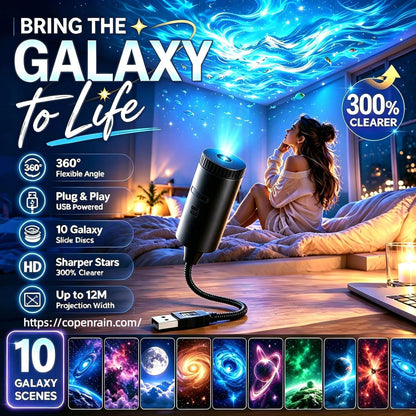 ✨ Plug-and-Play HD Galaxy & Ocean Projector Night Light🥳50,000+ Happy Users