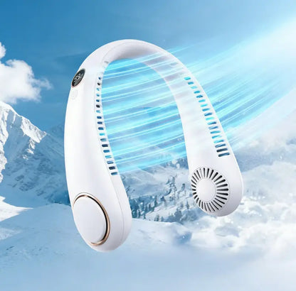 ⭐Portable Neck Fan, Bladeless Wearable Personal Fan, Hands-Free Cooling for Outdoor & Office (upsell)