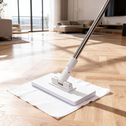 Happyep® Snap-Grip Mini Cleaning Mop — No-Touch Disposable Sheet Mop for Tight Spaces
