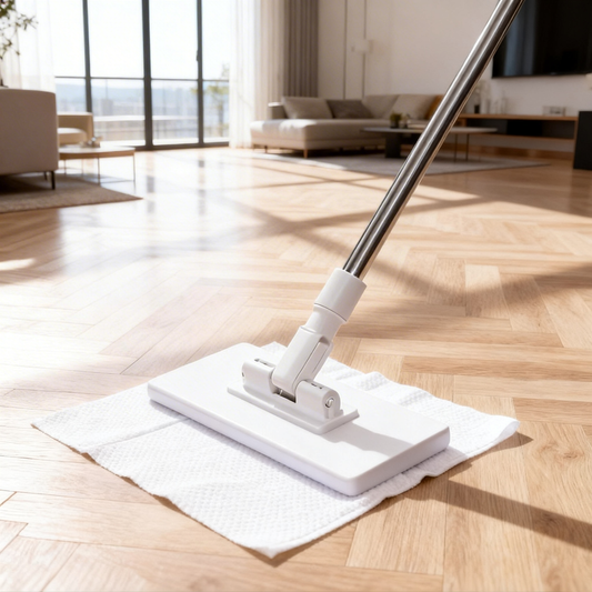 Happyep® Snap-Grip Mini Cleaning Mop — No-Touch Disposable Sheet Mop for Tight Spaces