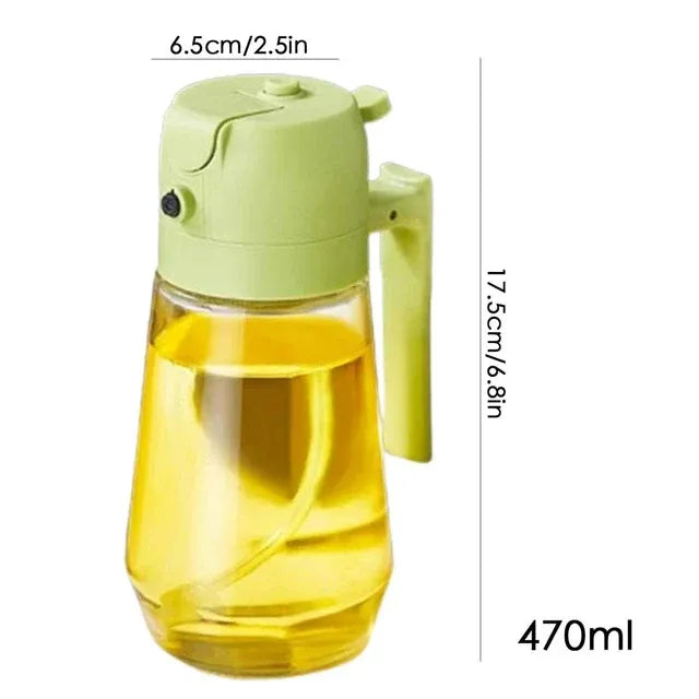All-in-One Spray & Pour Dispenser — Store Oil, Vinegar & Soy Sauce Effortlessly! 🥗✨